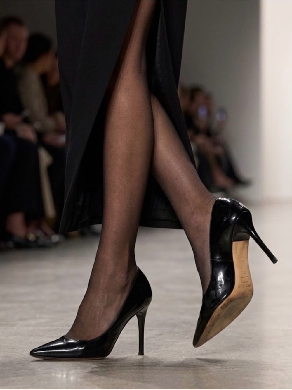 Jimmy Choo Black Patent Pointed-Toe Stiletto Pumps